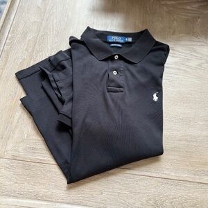 Men's Ralph Lauren polo size XL black with white emblem